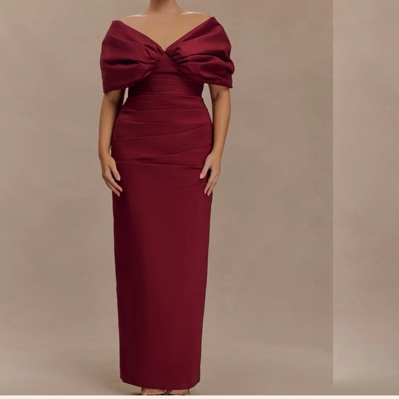 Meshki Dresses & Skirts - NWT Meshki Burgundy Evening Gown